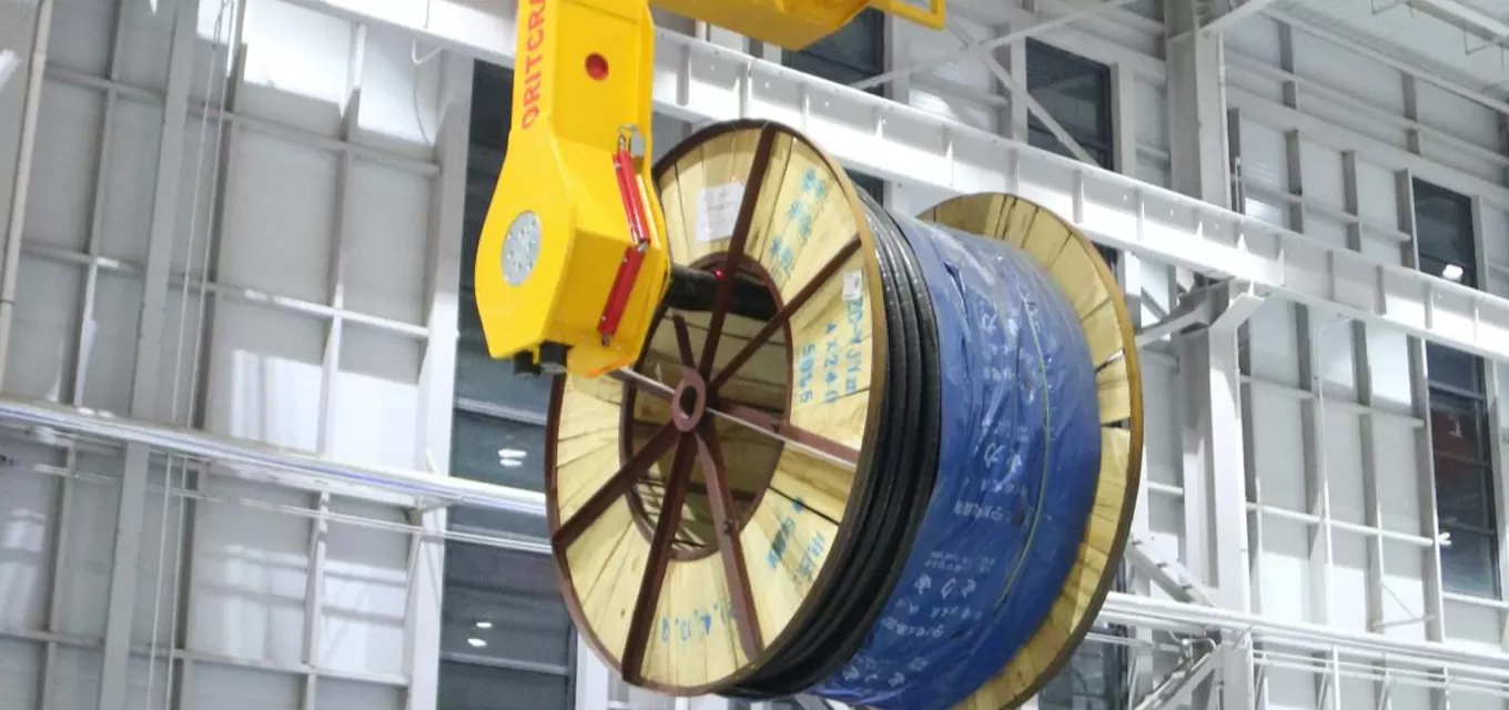 Beijing Tiancheng Ruiyuan Cable Co., Ltd. uses Orit's automated cable reel crane.