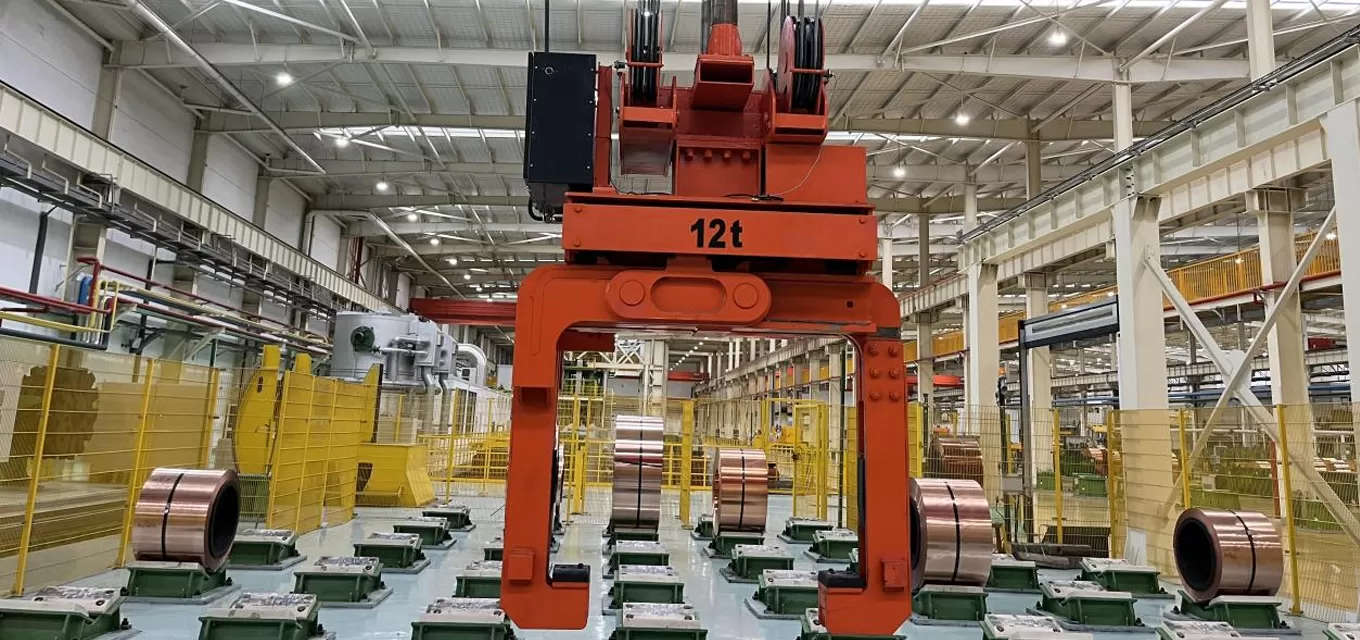 Ningbo Boway Alloy Material Co., Ltd. uses Orit's Coil and Plate Handling Crane.