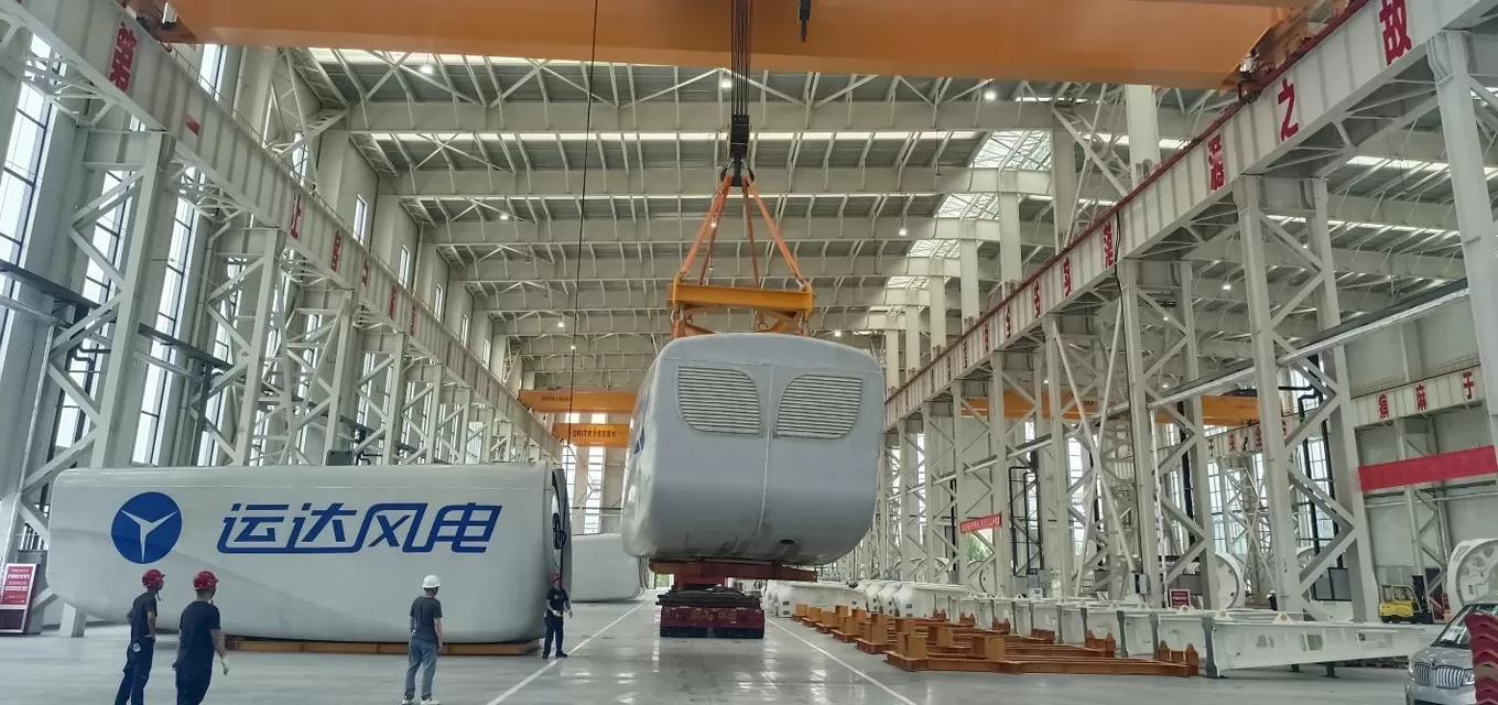 Yunda Wind Power uses Orit's 200-ton double-girder overhead crane