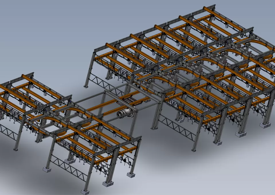 Engine Work Station Gantry System