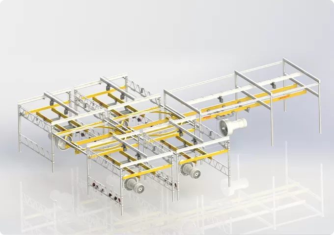 Engine Work Station Gantry System