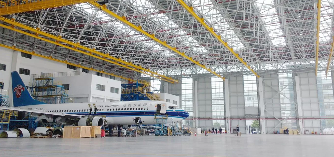 Guangzhou: GAMECO Maintenance Hangar Four-Point Suspension Hangar Cranes